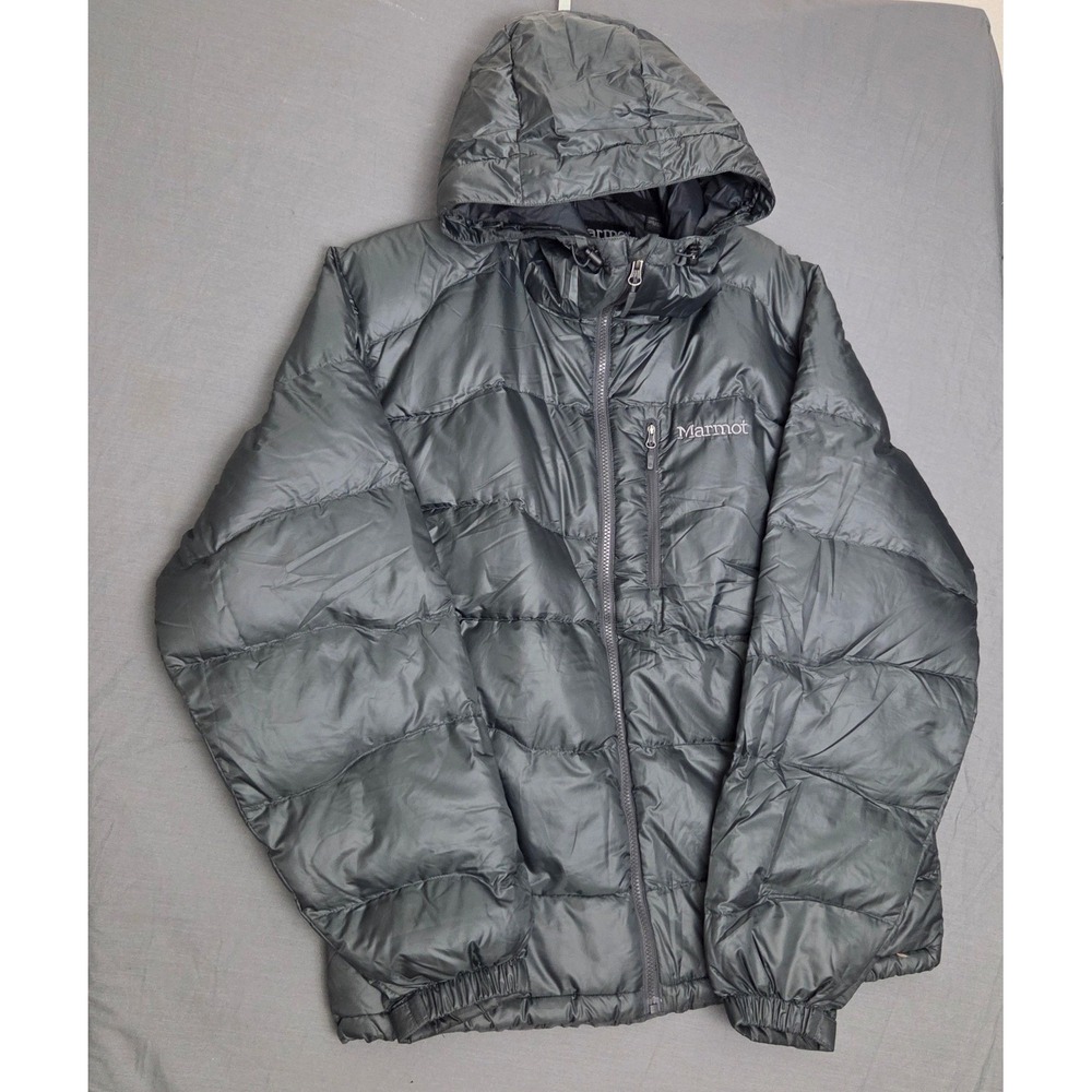 Marmot Men's 800-Fill Goose Down Jacket Puffer Green Size L